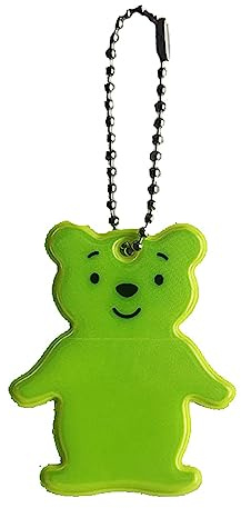 ROYJJ Reflektor-Anhänger, Bären-Pedant-Kind-Reflektor-Anhänger für Schultasche, Rollstuhl und Laufbär für den Außenbereich, reflektierender Anhänger