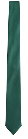 NEXT Hombres Corbata fina texturizada Verde bosque one size