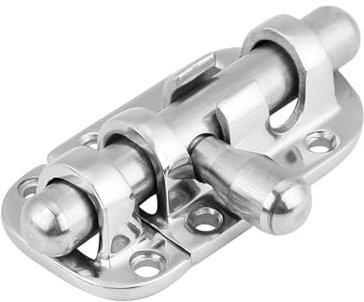 KOSDFOGE Stainless Steel Marine Boat Door Window Lock Latch Slide Bolt Clasp Maximum Easy Installation 316 Grade Silver 60mm Applicable Scene Boat Window (60mm)
