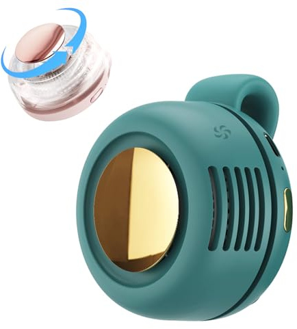 ComedyKing Tragbarer Handventilator, Mini Ventilator, Ventilator Klein Mini-Handventilator Silent Portable Fan with 360° Clip, Bladeless Fan Für Outdoor Reisen (Grün)
