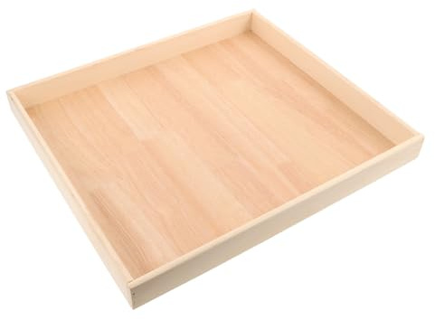 Wooden Desktop Sandbox Sand Tray for Kids Beige Square | Sand Storage Container, Indoor Outdoor Use, Crafted Wood Design, Boosts Fine Motor Skills