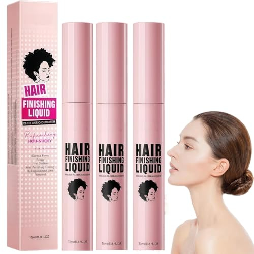3PCS Hair Finishing Stick,15ml Fly Away Hair Stick,Hair Mascara for Flyaway Hair,Hair Tamer Shaping Gel Moisturizing Not-greasy Flash Moment Stick,Hair Gel,Hair Wax Stick,Hair Fini/shing Stick