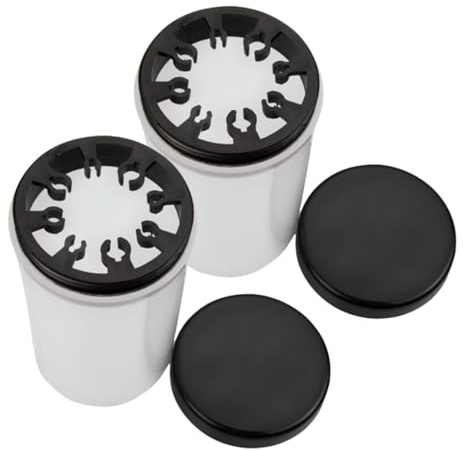 Parliky 2pcs Paint Brush Cleaner and Holder with Grooved Bottom for Cleaning Pen Clips for Artists Painters Compact Lightweight School Brush Washer
