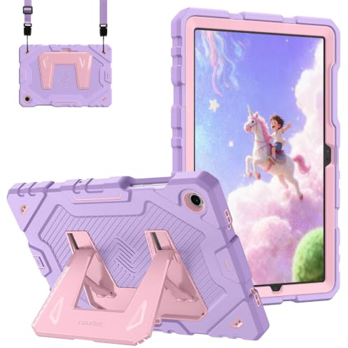 Fintie Kinder Hülle für Samsung Galaxy Tab A11+ Plus/Tab A9+ 11 Zoll 2025 | Robuste, Stoßfeste Ganzkörper-Schutzhülle mit Integriertem Ständer, Lila