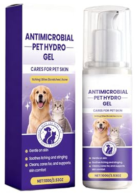 GNAUMORE Crema Cicatrizante De Heridas para Mascotas,Gel Antiséptico para Perros Gatos Cuidado De Heridas,Ingredientes Naturales,Aliviar La Molestias Físicas Las Mascota,100G