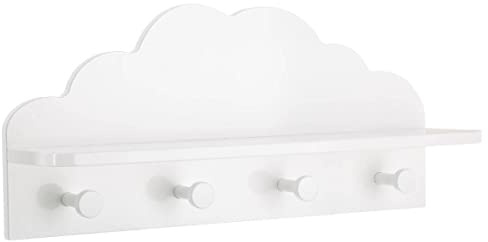 Atmosphera Cloud Children's Coat Hook 22 x 48 cm White