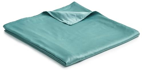 YnM Bambus Bettbezug für Gewichtsdecken (152 x 203 cm) - Seegras
