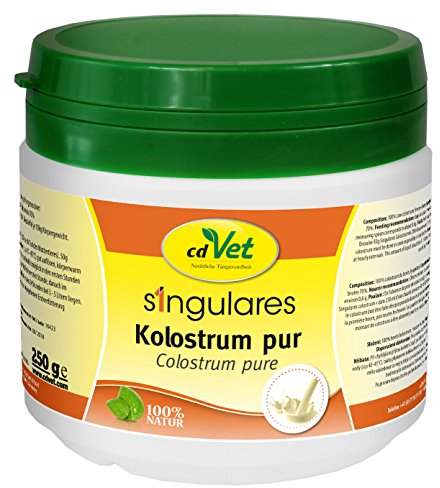 Singulares Kolostrum pur 250 g - Natürliches Rinder-Kolostrum für Tiere zur Unterstützung des Immunsystems