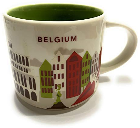 Starbucks Belgien Sie Befinden Sich Hier Yah Reihen-Becher 14 Unzen Grün
