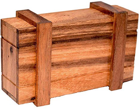 Secret Box Large, geheime große Geschenkbox mit einem Trick Diese zu öffnen, Geldsafe, Knobelholz Geschenk Trick Box, Money Safe, Geldbox, Ring Box, Uberraschungskiste, Knobelkiste,