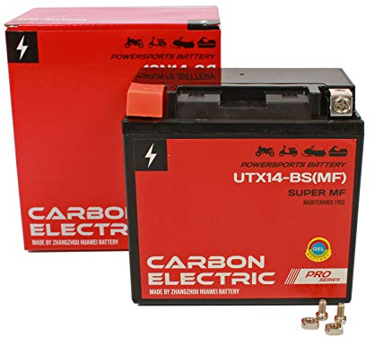 Gel Batterie YTX14-BS Motorradbatterie 12Ah YTX14-BS MF 12V 12 Ah