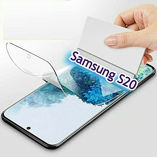 Gorilla Schutzfolie für Samsung Galaxy S20 [2 Stück] 3D Nano-Tech, Klar Folie, 100% Fingerabdrucksensor, Displayschutz, TPU NANO