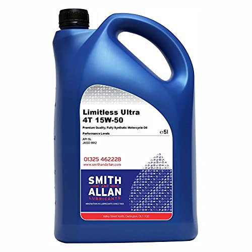 Fully Synthetic 15W-50 Motorcycle Engine Oil Ultra 4T 4-Stroke 5 Litre 5L