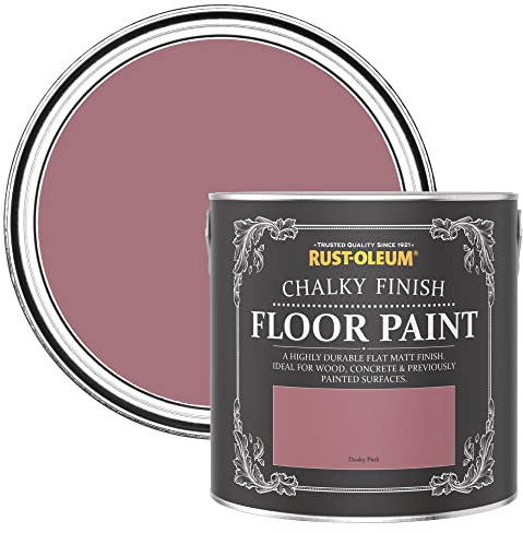 Rust-Oleum Pink Scratch-Proof Floor Paint in Matt Finish - Dusky Pink 2.5L