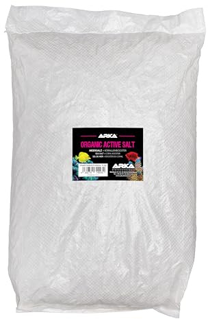 Meersalz Aquarium 15 kg - Organic Active Salt Organisch Aktives Salzwasser | Riffsalz mit aktiven Bakterien, Korallenbooster, phosphatfrei, nitratfrei, für SPS, LPS, Weichkorallen, Fische, Meerwasser