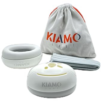 KIAMO1407 Earmuffs Baby Gehörschutz Weiß, für Babys, Kleinkinder von 0 bis 36 m. Lärmschutz gegen Gehörschäden, Flugreisen, Bequem und sicher für ruhigen Schlaf und Schutz unterwegs.