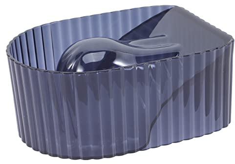 FRCOLOR Cuenco para Remojar Uñas de Acrílico Azul para Manicura Profesional Acabado Fino, Adecuado para Salón y Uso en Casa, Herramienta para Remover Gel de Uñas