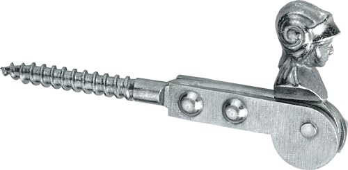 Connex DYB2901501 Butée de volet de fenêtre 10 x 120 mm avec filetage en bois galvanisé, support de volet de fenêtre, bloqueur, support de magasin, galvanisé bleu