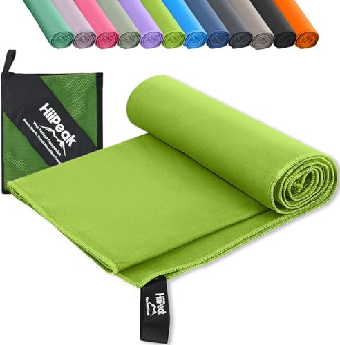 HiiPeak Mikrofaser Handtuch Kompakt und Leicht Microfaser Handtücher Fitness Schnelltrocknend microfaser Badetuch Saugfähiges Sporthandtuch Schwimm und Gym Handtuch