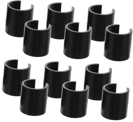 MUSISALY 20pcs Flag Pole Clip Attachment Flag Holder and Stopper Outdoor Accessories