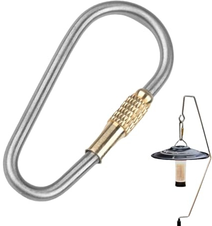 Small Lock Carabiner - Titanium skruvklämma för nycklar | Key Organizer Tool, säker ring med skruvlås för vandringsutrustning, kit konfiguration, användbar