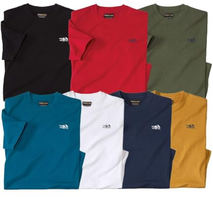 ATLAS FOR MEN - 7er-Pack T-Shirts - In großen Größen erhältlich