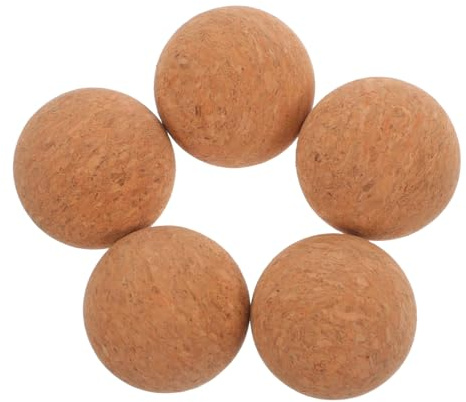 CORHAD Tischfußball Bälle Kork 36mm Ersatz Korkball 5 Stück Leichter Kork Tischfußballball Zubehör Für Tischkicker Spielerlebnis Zuhause Und Freizeit