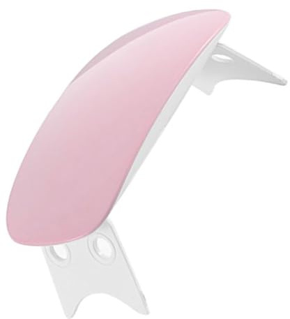 FOYTOKI Lampada LED per Unghie UV Portatile Porta Micro Usb, Dimensioni Tascabili, per Manicure Smalti in Gel, Design Rosa in Plastica