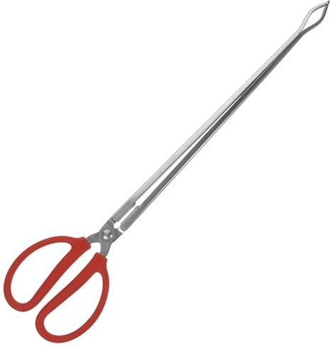 Mikikit Pinza de Acero Inoxidable 53 CM Apertura Grande y Agarre Dentado, Abrazadera Práctica para Limpieza de Basura y Recogida en Exteriores, Herramienta Sanitaria Versátil para Parques