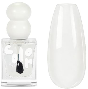 Nail Varnish - Quick Dry Clear Nail Polish, Glossy Top Coat for Smooth Shine, Air Dry Nail Varnish for Women DIY Home Manicure on Natural Nails & Everyday Looks (Clear)