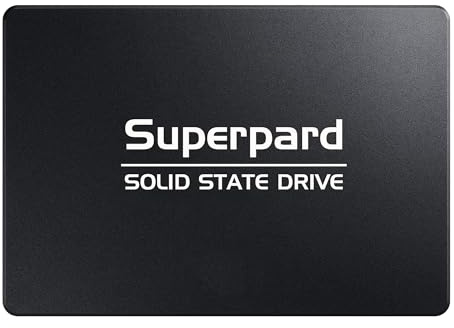 Superpard SSD 2.5 Pollici SATA III 64GB, Disco SSD Interno per Computer Portatile, Disco Fisso per PC Desktop e PS4, Aggiornamento per Rendere il Computer Più Veloce e Silenzioso