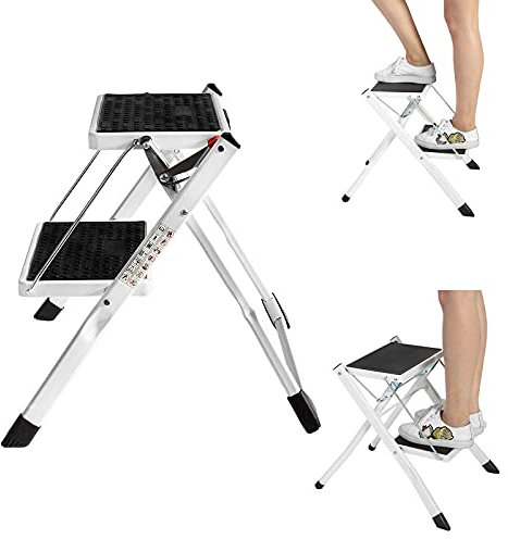 Scala telescopica allungabile in alluminio pieghevole 2,6 m/3,2 m/3,8 m/5 m