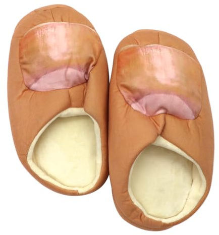 Laroal Chaussons à Gros Orteils antidérapants et Amusants pour Hommes, Chaussures décontractées Chaudes et Amusantes pour l'hiver, pour l'intérieur et l'extérieur (30 cm)