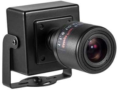 REVODATA Mini telecamera IP 4MP POE piccola telecamera di sicurezza per interni,obiettivo con zoom manuale 6-22mm,telecamera CCTV POE con visualizzazione remota,Motion Detection H.265 (I712-2-P-HS4)