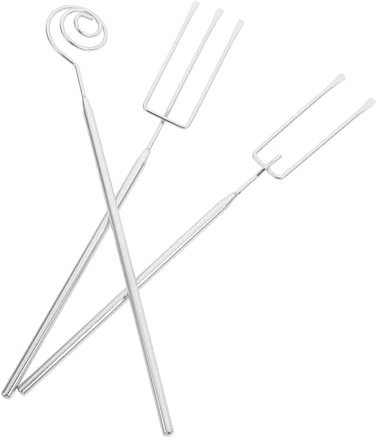 CHICAMPERA 1Ensemble Fourchettes à Fondue Acier Inoxydable Outils de Trempage Chocolat et Fromage Designs Variés Lavables Au Lave Vaisselle pour Vos Repas Festifs