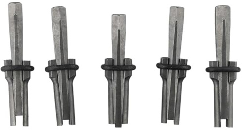 NiuLumea 5-Piece 58 Inch (18mm) Rock Splitting Wedges and Feather Shims Set, Hand Tool Splitting Stone, Granite, and Concrete