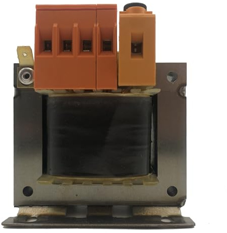Transformador eléctrico 50 VA, primario 230 V/400 V, secundario 24 V AC, 50/60 Hz con fusible de 2 A integrado – Monofásico para cuadros eléctricos, automatización mando