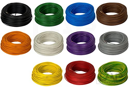 100m 2,5mm² LAPP Kabel H07V-K Einzelader Litze Leitung Einzelader flexibel (Rot)