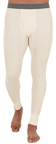 Fruit of The Loom Men's Recycled Waffle Thermal Underwear Bottom, Natural, Small
