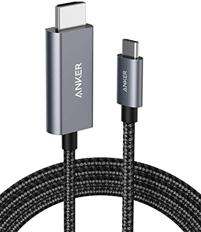 Anker - Cavo adattatore da USB C a HDMI da 1,8 m, cavo adattatore da tipo C a HDMI 4K 60Hz per MacBook Pro 2020, iPad Pro 2020, Samsung Galaxy S20/S10, Dell XPS 13/15 e altri