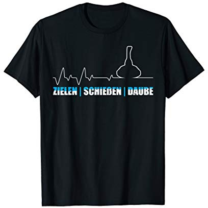 Stockschießen Eisstock Stocksport Herzschlag T-Shirt