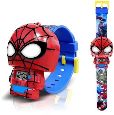 Joyday Superhero Kids Watch, Kids Digital Watch for Boys Girls, Easy Read Cute Cartoon Wrist Watches Toy, Gift for Holiday, Birthday, Christmas