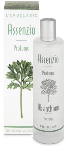 L'Erbolario Assenzio Eau de Parfum - Profumo Unisex, 100 ml | Adatto come Profumo Uomo e Profumo Donna - Fragranza Aromatica e Legnosa - Made in Italy