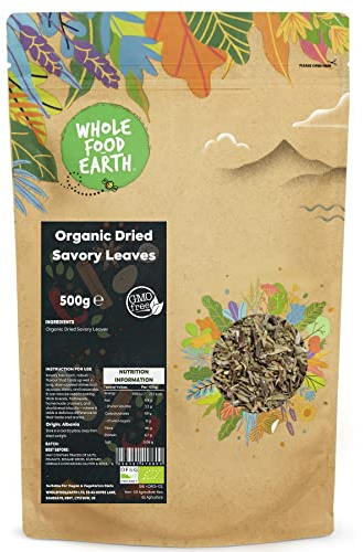 Whole Food Earth Organic Dried Savory Leaves 500 g