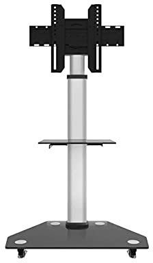CAZARU 32-80 Inch Television Stands On Wheels, TV Riser TV Mounts, Stands & Turntables, Office Home Trolley Floor Bracket, Max Load 58Kg/128Lb