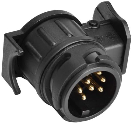 Yosoo Anhänger Steckdosen Adapter, 13 auf 7 | Konverter für Wohnwagen, 12V, N&S Typ