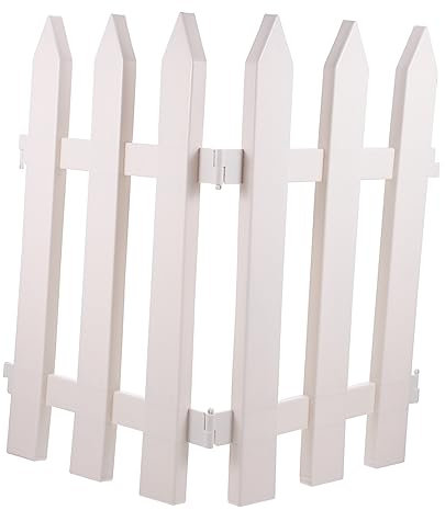 PRETYZOOM 2 Stück Gartenzaun Kunststoff Weiß Mit Spitzkopf 50cm Hoch Wetterfeste Gartenbegrenzung Für Terrasse Und Beete Vielseitige Gartendekoration