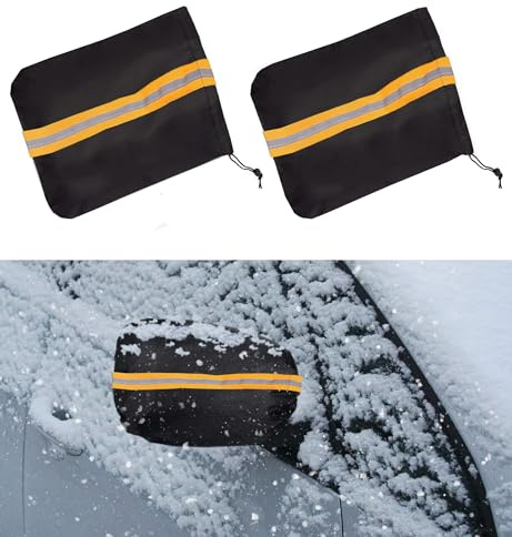 Auto Außenspiegel Frostabdeckung, Seitenansicht Spiegel Abdeckung, Frostschutz für Auto Rückspiege Abdeckung, 40x30cm Autospiegel Schutzhülle Schneeabdeckung, Seitenspiegelabdeckung, 1 Paar
