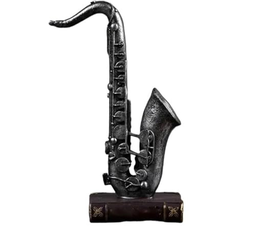 Modellbausatz für Musikinstrumente Kreatives Saxophon Aus Kunstharz Heimdekoration Modernes Modell Retro-Musikinstrument Ornamente Basteln Figur Geschenk