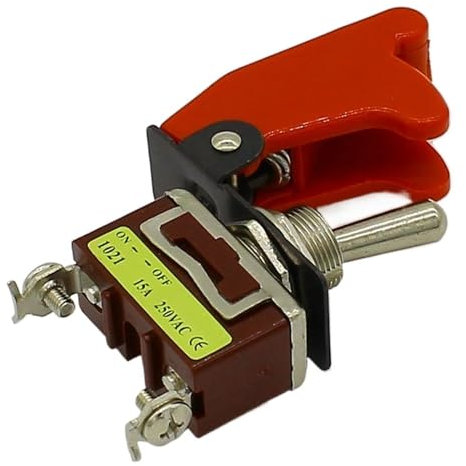 Interruttore a levetta ON OFF con coperchio di protezione*2 pezzi